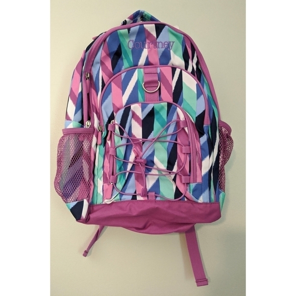 🆕 PB Teen Striped "Courtney" Backpack - Picture 1 of 15